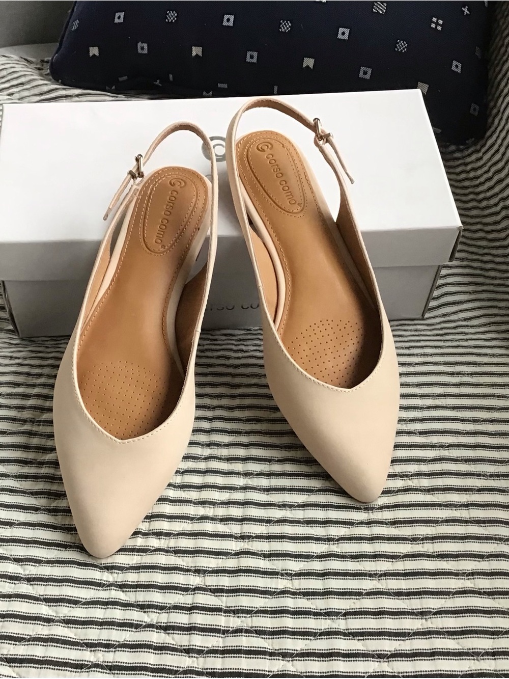Corso Como New/with box Jackey Slingback Flats in nude, 8M